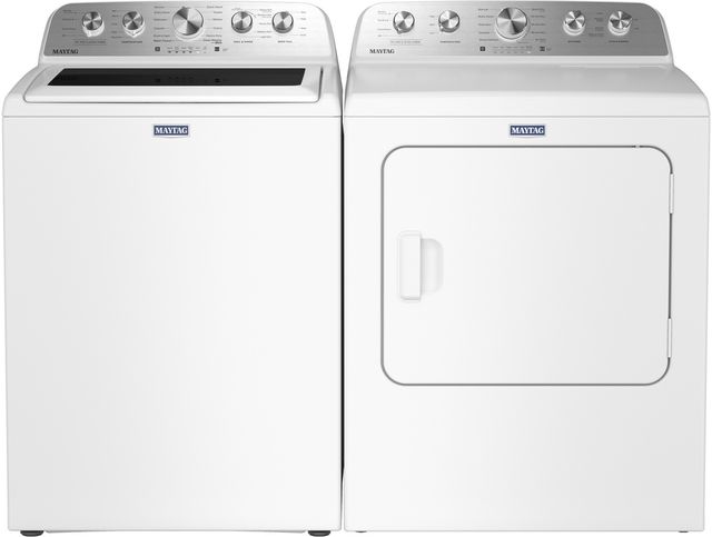 Maytag® White Top Load Washer & Gas Dryer Laundry Pair-0