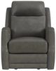 Flexsteel® Maxwell Cinder Power Gliding Recliner with Power Headrest and Lumbar-2