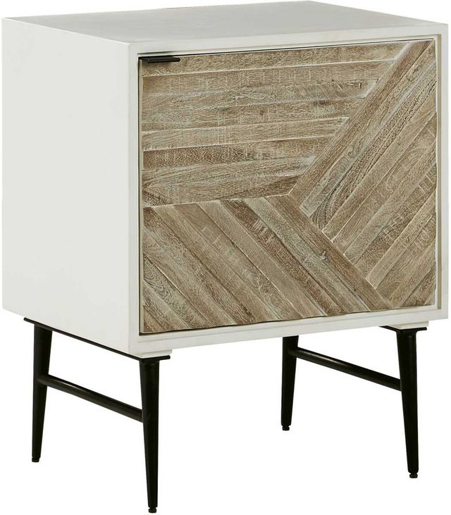 Signature Design by Ashley® Dorvale Light Gray/White Accent Cabinet-1
