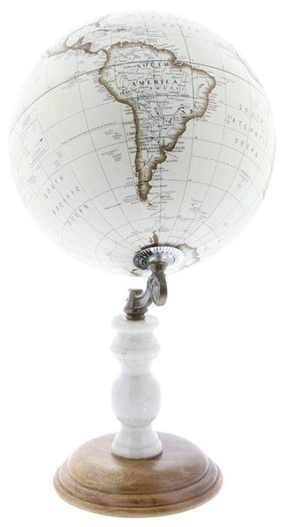 Deco Marche White 8" Globe-1