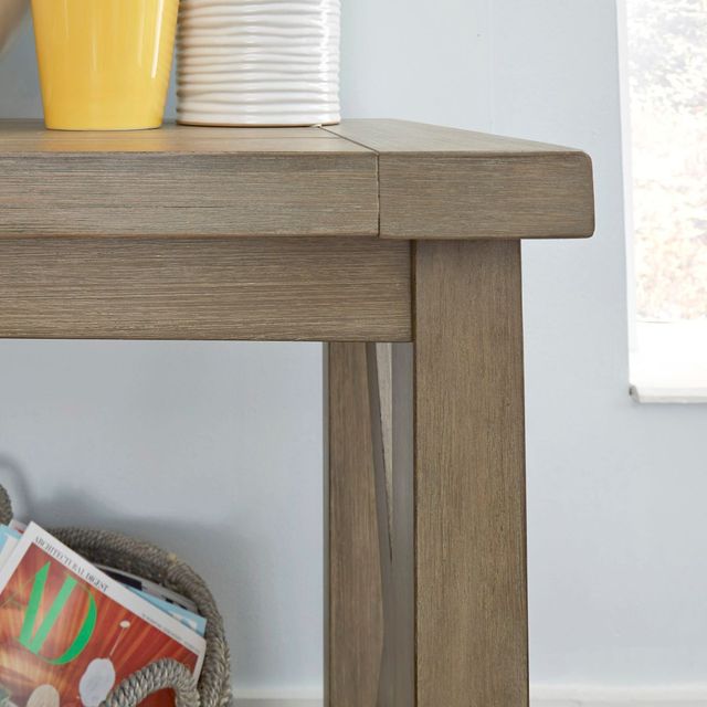 homestyles® Mountain Lodge Gray Console Table-4