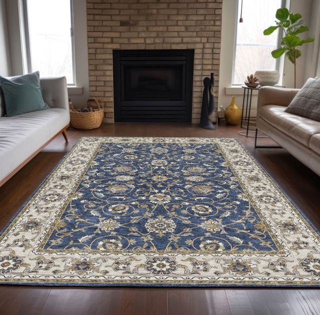 Dalyn™ Rug Company Hatay HY1 Navy 5'x8' Area Rug-4