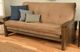 Kodiak Furniture Washington Suede Peat/Rustic Walnut Full Futon with Mattress-1