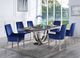 ACME Furniture Cambrie 2-Piece Blue/Mirrored Silver Side Chair Set-3