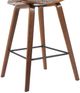 Armen Living Fox 3-Piece Speckled Brown/Walnut Counter Stool Set-4