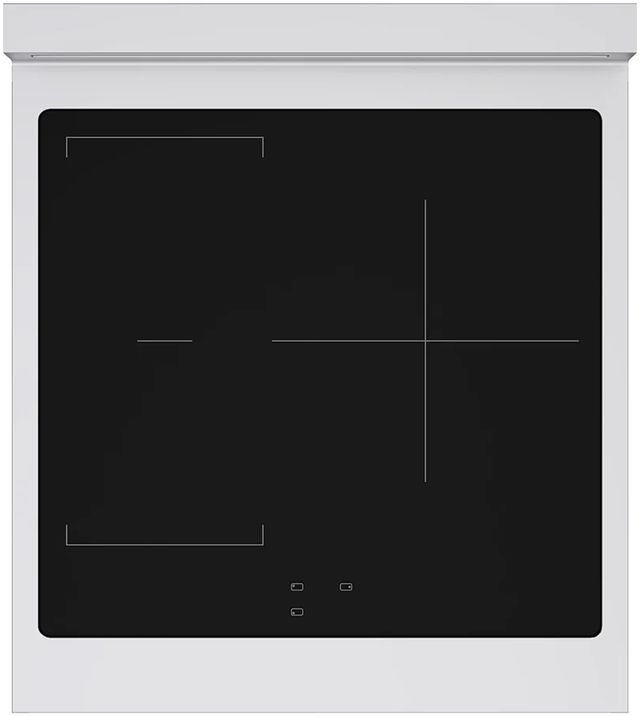 ZLINE Autograph Edition Paramount 24" Stainless Steel Pro Style Induction Range with White Matte Door-2