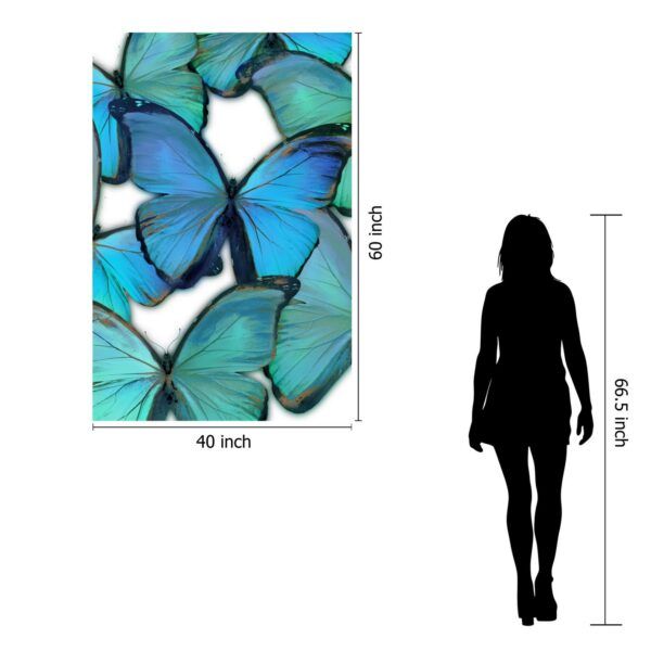 Classy Art Style 37 Floating Tempered Glass with Foil Wall Art-3
