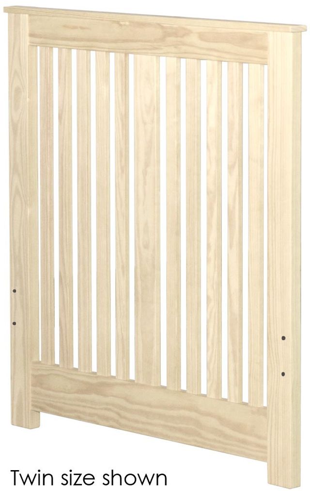 Crate Designs™ Furniture Unfinished Twin Shaker Style Headboard-0