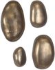 Uttermost® Set In Stone 4-Piece Antique Brass Aluminium Indoor-Outdoor Wall Art Set -1