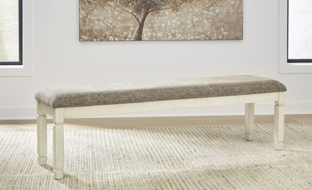 Signature Design by Ashley® Bolanburg Two-tone Upholstered Dining Bench-2