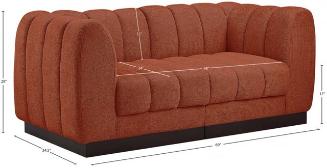 Meridian Furniture Quinn 2-Piece Cognac Modular Sofa-2