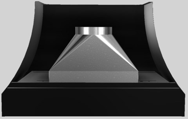 Vent-A-Hood® Designer Series 48" Black Wall Mounted Range Hood-3