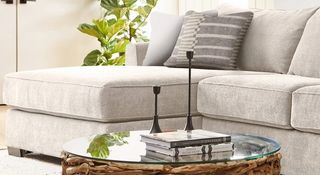 Michael Nicholas Designs Dahlia Coconut Parchment Left-Arm Facing XL Chaise