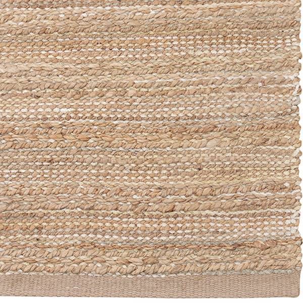 LR Home Natural Fiber Cream Ivory 5'x8' Area Rug-1