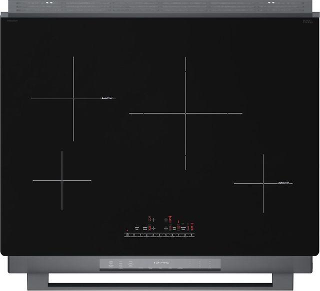 Bosch® 800 Series 30" Black Stainless Steel Slide-in Induction Range-1