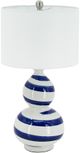 A & B Home Rhine Blue/White Striped Table Lamp-0