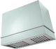 La Cornue Loge Series 44" Roquefort Wall Mounted Range Hood with Satin Chrome Trim-0