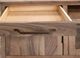 International Furniture Direct Natural Parota Cappuccino Brown TV Stand-2