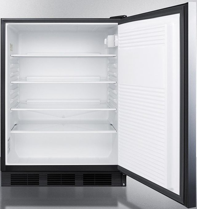 Accucold® by Summit® 24" 5.5 Cu. Ft. Stainless Steel Compact Refrigerator-2