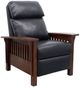 BarcaLounger® Mission Shoreham-Blue Manual Recliner-0
