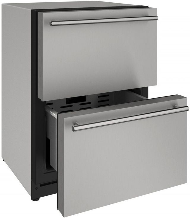 U-Line® 2000 Series 4.9 Cu. Ft. Stainless Steel Refrigerator Drawers-1