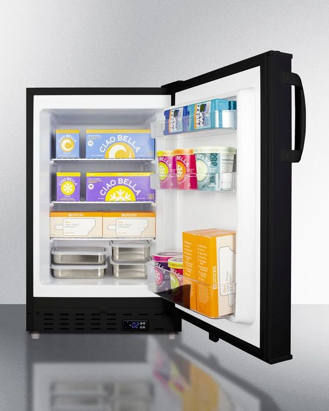 Summit® 2.7 Cu. Ft. Black Built In ADA Compliant All-Freezer-3