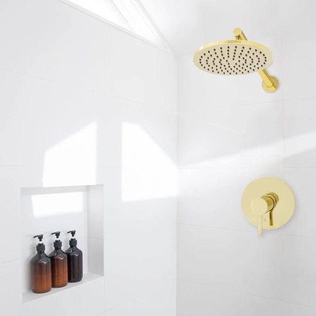 ZLINE Autograph Edition El Dorado Polished Gold Rainfall Shower Faucet-4