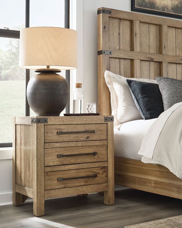 Signature Design by Ashley® Ridgester Light Brown Nightstand-4