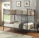 ACME Furniture Brantley Sandy Black/Dark Bronze Queen Over Queen Bunk Bed-1