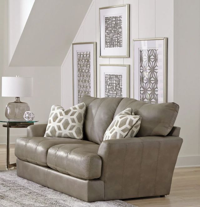 Jackson Furniture Prato Putty Leather Loveseat-4