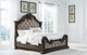 Signature Design by Ashley® Maylee Dark Brown Upholstered Queen Panel Bed-3
