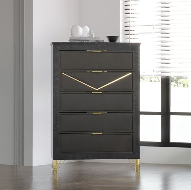 New Classic® Home Furnishings Symmetry Charcoal Chest-1