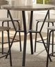 Crown Mark Blake 5-Piece Beige/Black Counter Height Dining Set-1