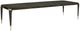 Caracole® All Trimmed Caracole Classic Charcoal Anegre Dining Table with Seal Skin/Whisper of Gold Base-2