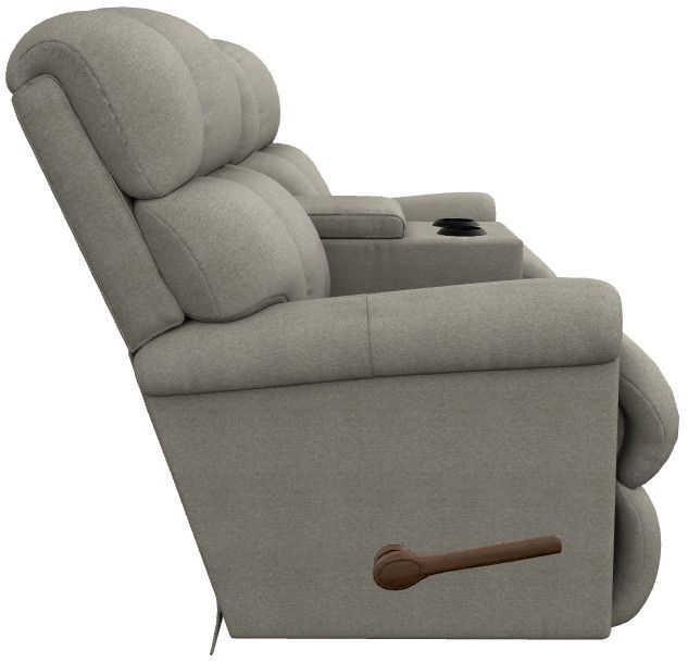 La-Z-Boy® Pinnacle Dove Manual Wall Reclining Loveseat with Console-3