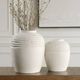 Uttermost® Luna Ridge 2-Piece Chalk White Vase Set-1