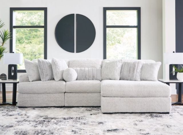 Signature Design by Ashley® Cuddle Plush 3-Piece Arctic Modular Sectional and Chaise-2