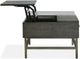 Magnussen Home® Fulton Smoke Glass Lift Top Cocktail Table with Smoke Anthracite Base-2