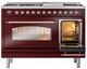 Ilve® Nostalgie II Series 48" Burgundy Pro Style Dual Fuel Range-4