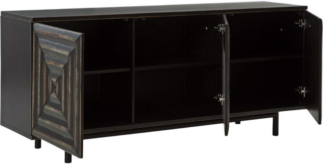 Signature Design by Ashley® Fair Ridge Distressed Black Accent Cabinet-3