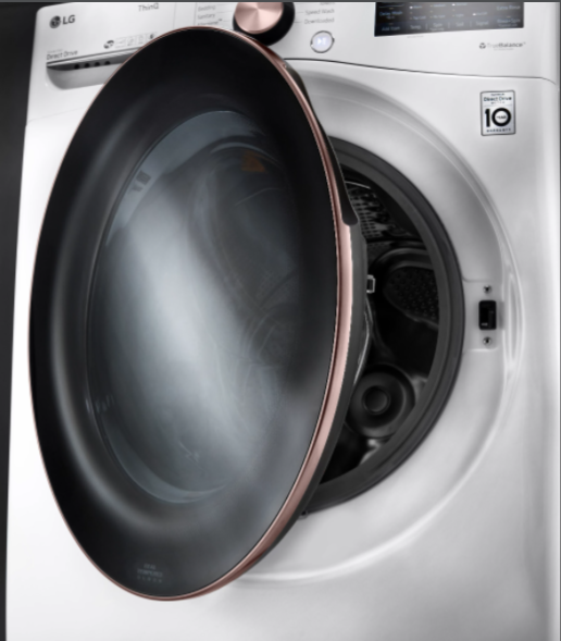 LG White Front Load Laundry Pair-6