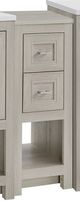 Linon Barkley 2-Piece Sandstone 31" Vanity Mirror and Floor Cabinet Set-3