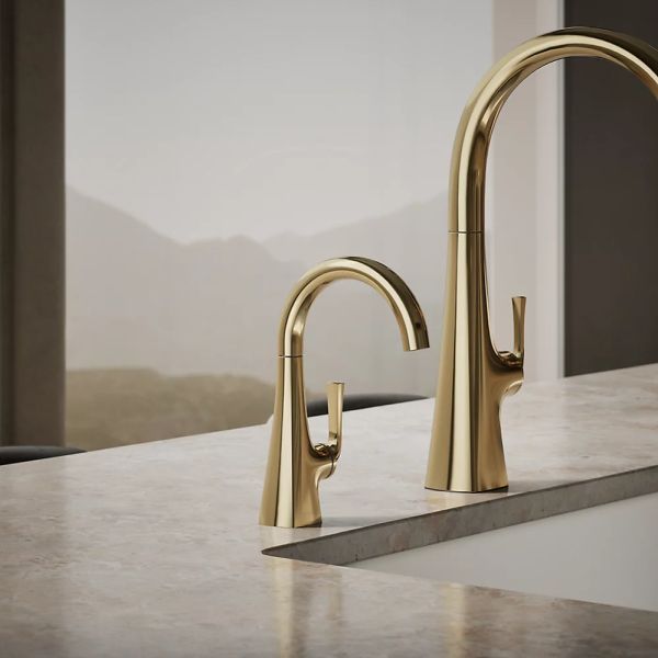 KOHLER® Graze® Vibrant French Gold Beverage Faucet-1