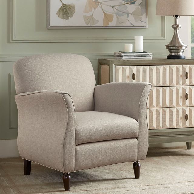Olliix by Madison Park Escher Cream 31.5"W x 32.25"D x 36.25"H Accent Chair-2