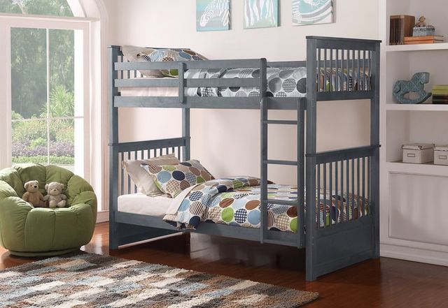 IFDC Gray Youth Single/Single Bunk Bed-3