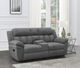 Coaster® Bahrain Charcoal Reclining Motion Loveseat-0