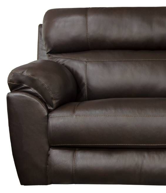 Catnapper® Costa Chocolate Power Lay Flat Reclining Sofa-1