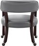 Steve Silver Co. Tournament Cherry/Gray Arm Chair with Casters-2