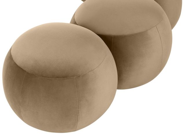Meridian Furniture Apollo Beige 75" Velvet Upholstered Bench-4