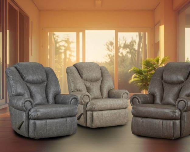 HomeStretch Kong Taupe Power Recliner-1